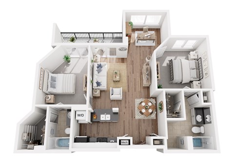 3D floor plan the tuxedo